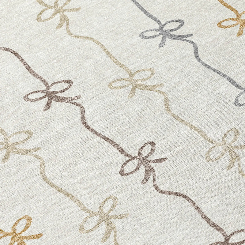 10' X 14' Ivory And Gray Southwestern Washable Indoor Outdoor Area Rug Homeroots Outdoor
