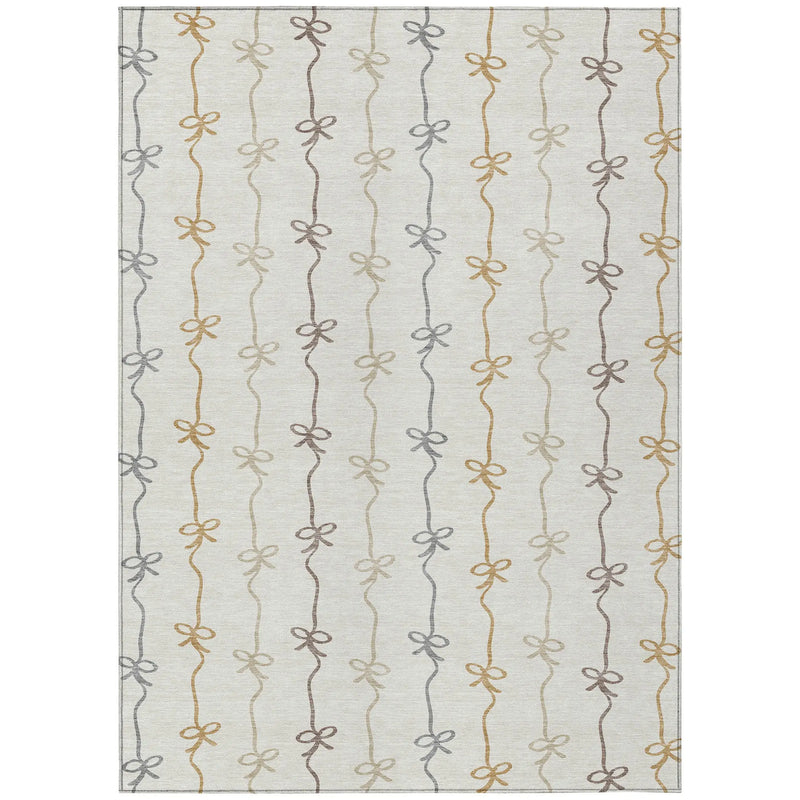 10' X 14' Ivory And Gray Southwestern Washable Indoor Outdoor Area Rug Homeroots Outdoor