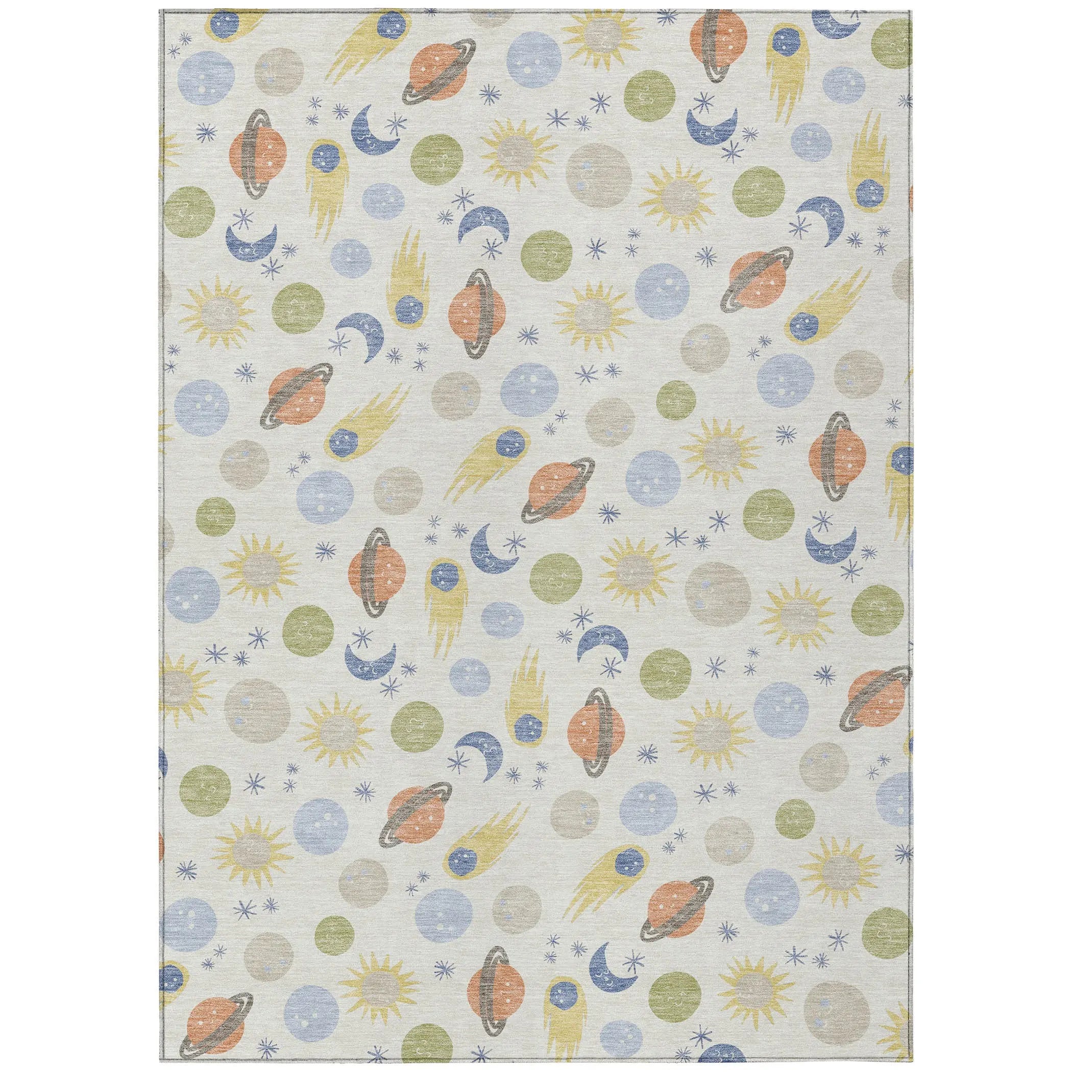 10' X 14' Ivory And Green Geometric Washable Indoor Outdoor Area Rug Homeroots Outdoor