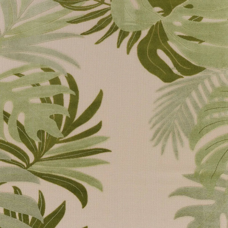 10' X 14' Ivory And Green Palm Leaf Indoor Outdoor Area Rug Homeroots Outdoor