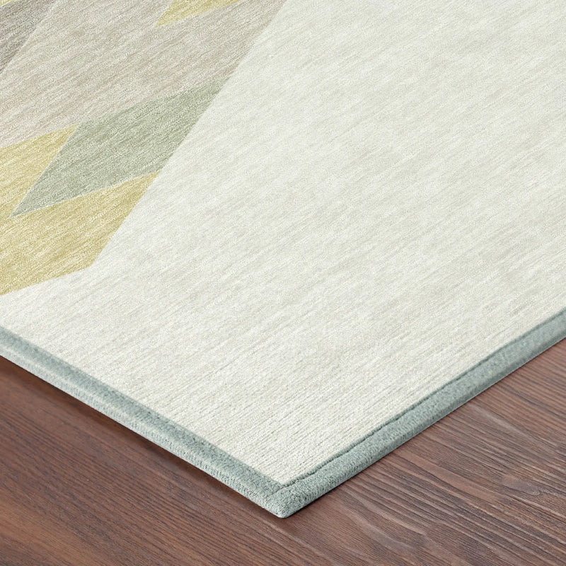10' X 14' Ivory And Khaki Geometric Washable Indoor Outdoor Area Rug Homeroots Outdoor