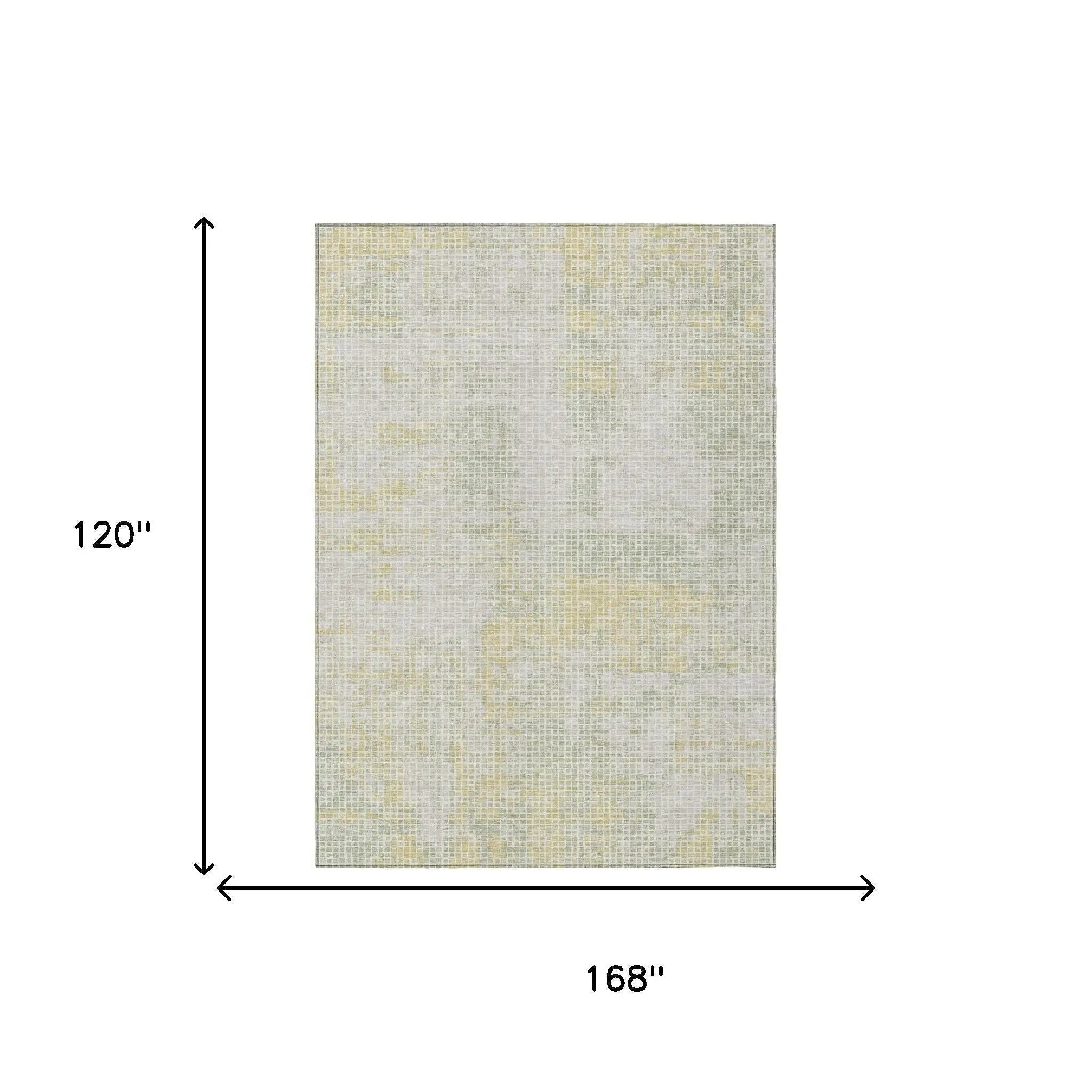 10' X 14' Ivory And Linen Abstract Washable Indoor Outdoor Area Rug Homeroots Outdoor