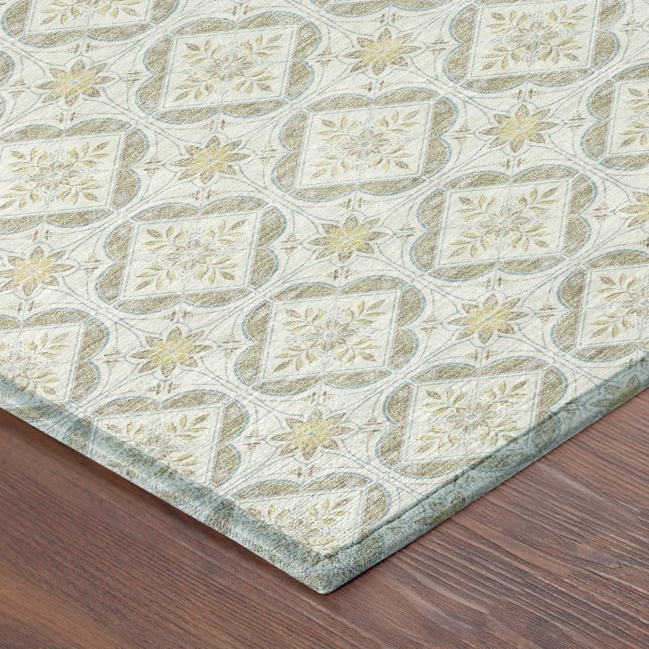 10' X 14' Ivory And Linen Geometric Washable Indoor Outdoor Area Rug Homeroots Outdoor