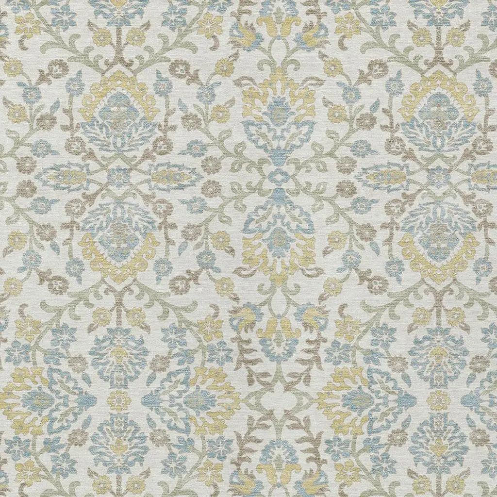 10' X 14' Ivory And Linen Geometric Washable Indoor Outdoor Area Rug Homeroots Outdoor