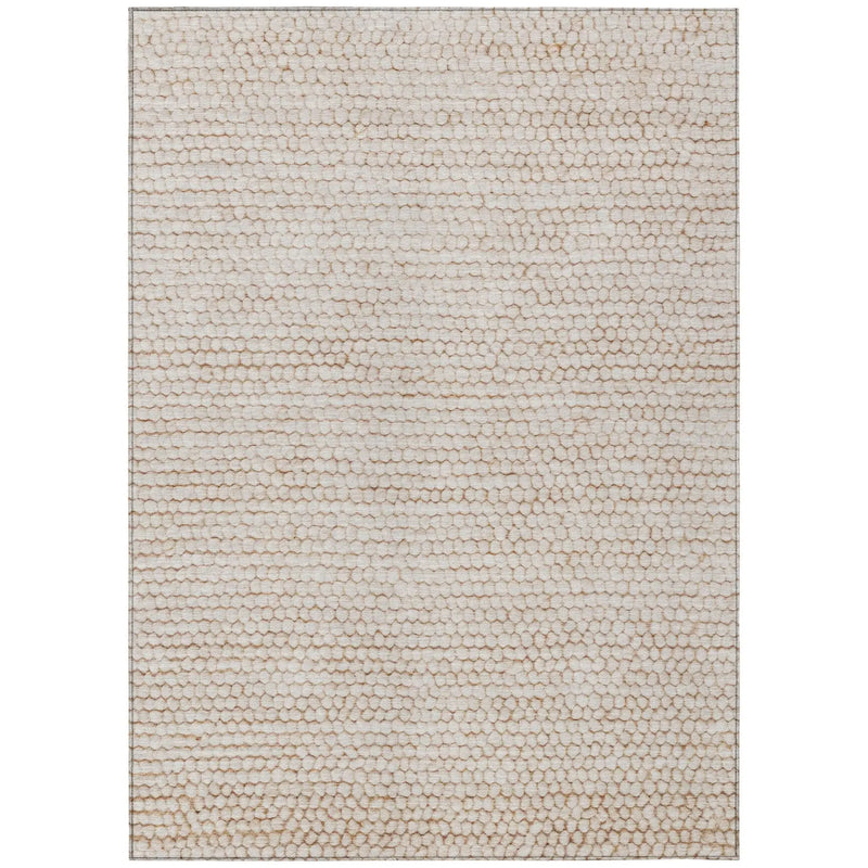 10' X 14' Ivory And Linen Striped Washable Indoor Outdoor Area Rug Homeroots Outdoor