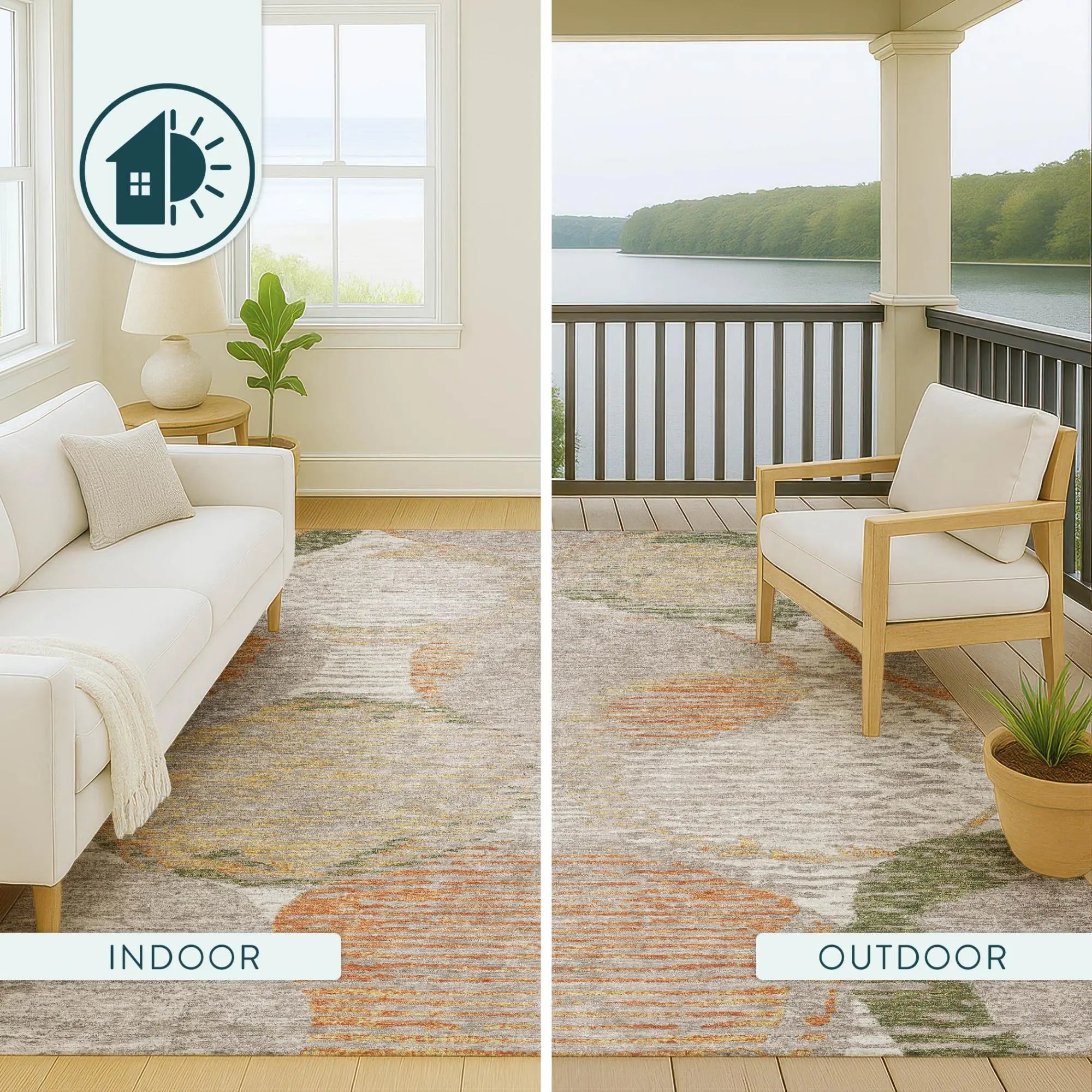 10' X 14' Ivory And Pewter Geometric Washable Indoor Outdoor Area Rug Homeroots Outdoor
