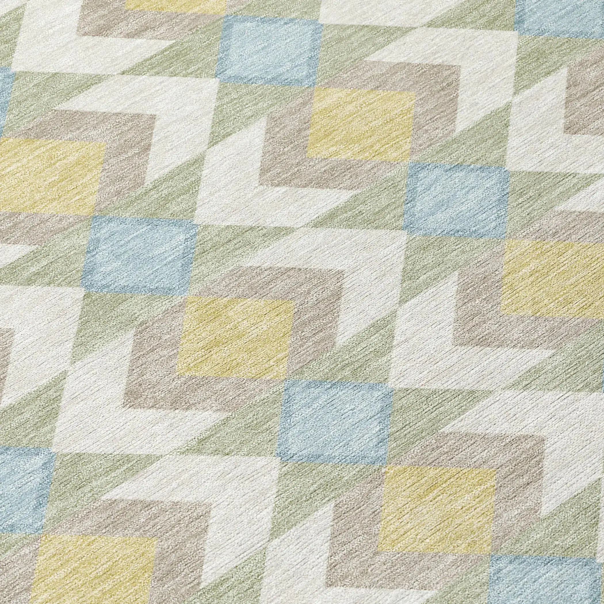10' X 14' Ivory And Saffron Geometric Washable Indoor Outdoor Area Rug Homeroots Outdoor