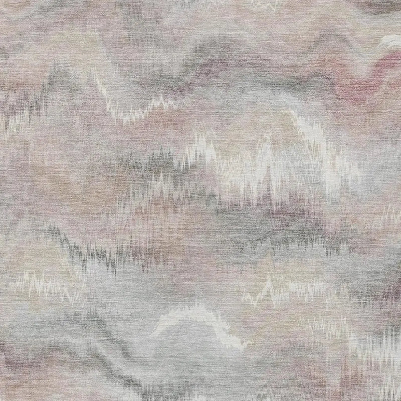 10' X 14' Ivory And Silver Abstract Washable Indoor Outdoor Area Rug Homeroots Outdoor