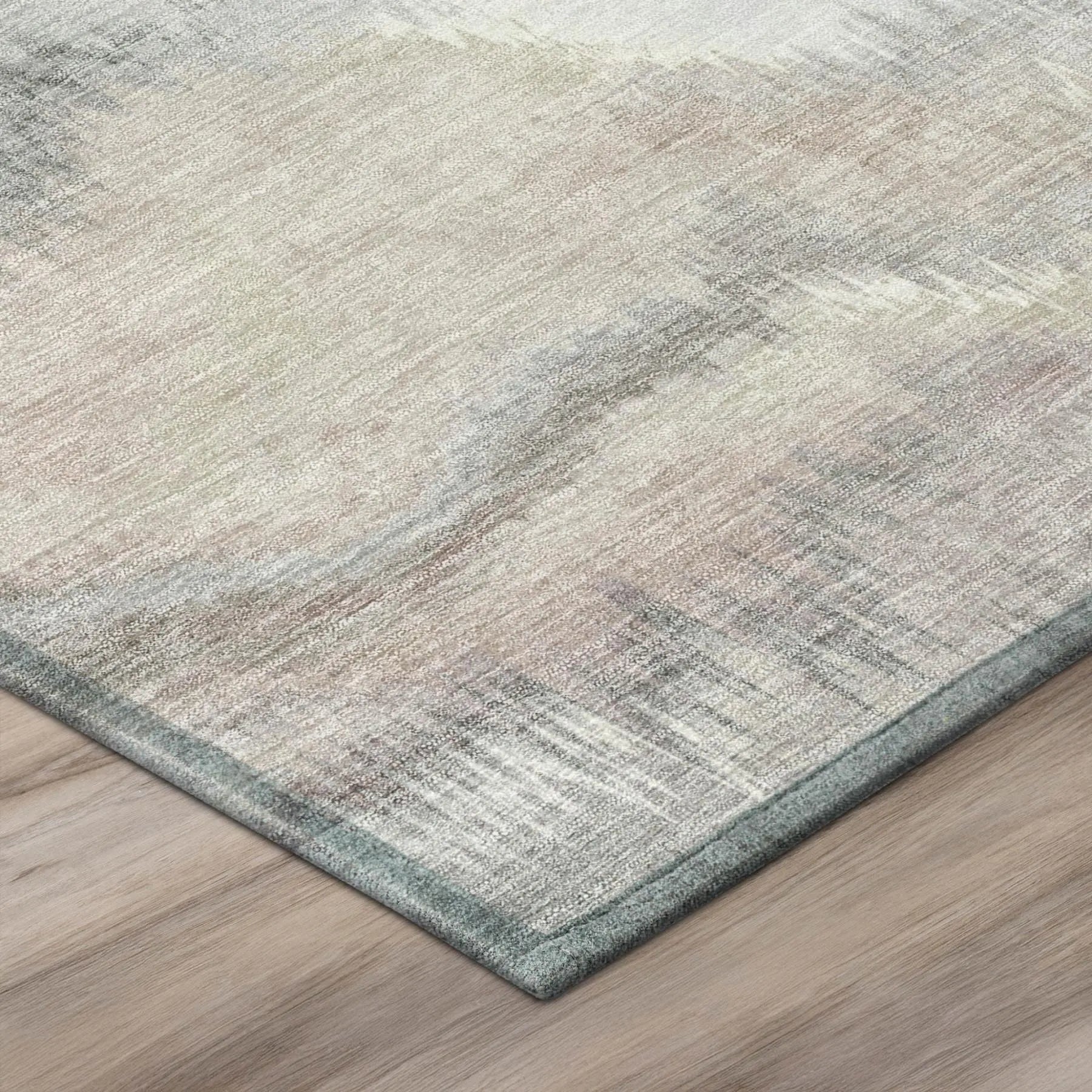 10' X 14' Ivory And Silver Abstract Washable Indoor Outdoor Area Rug Homeroots Outdoor