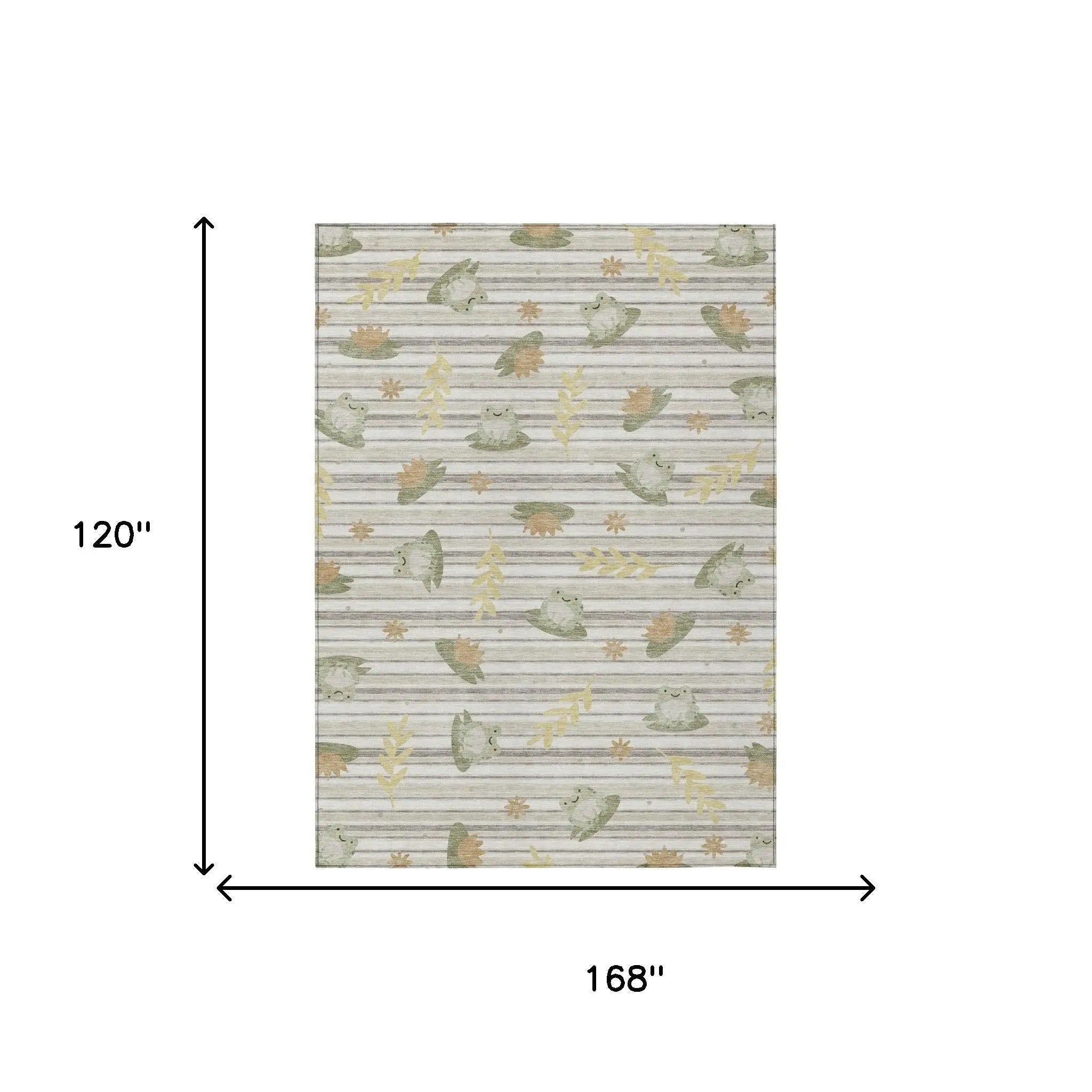 10' X 14' Ivory And Silver Botanical Leaves Washable Indoor Outdoor Area Rug Homeroots Outdoor