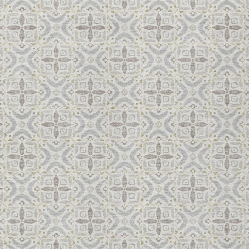 10' X 14' Ivory And Silver Geometric Washable Indoor Outdoor Area Rug Homeroots Outdoor