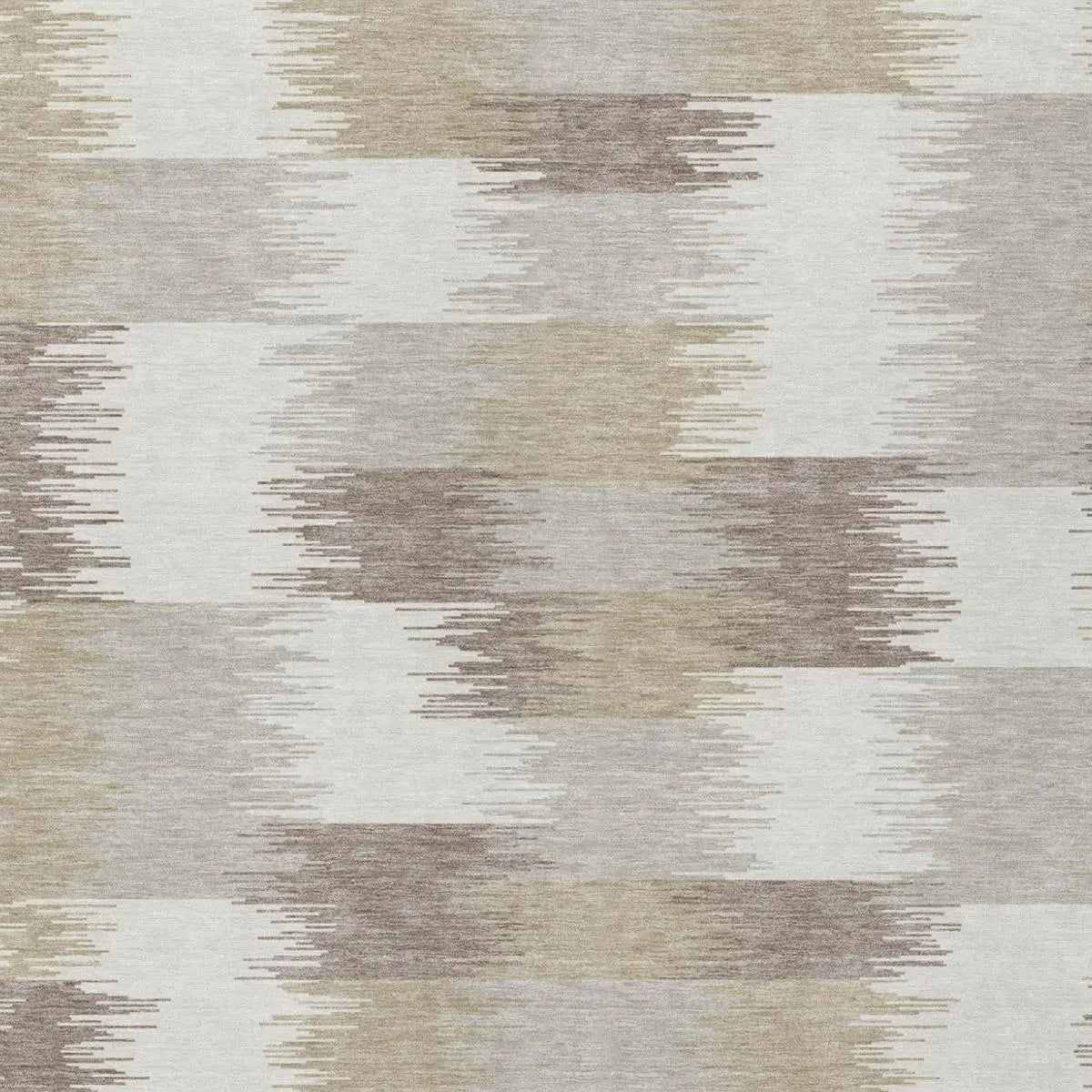 10' X 14' Ivory And Silver Geometric Washable Indoor Outdoor Area Rug Homeroots Outdoor