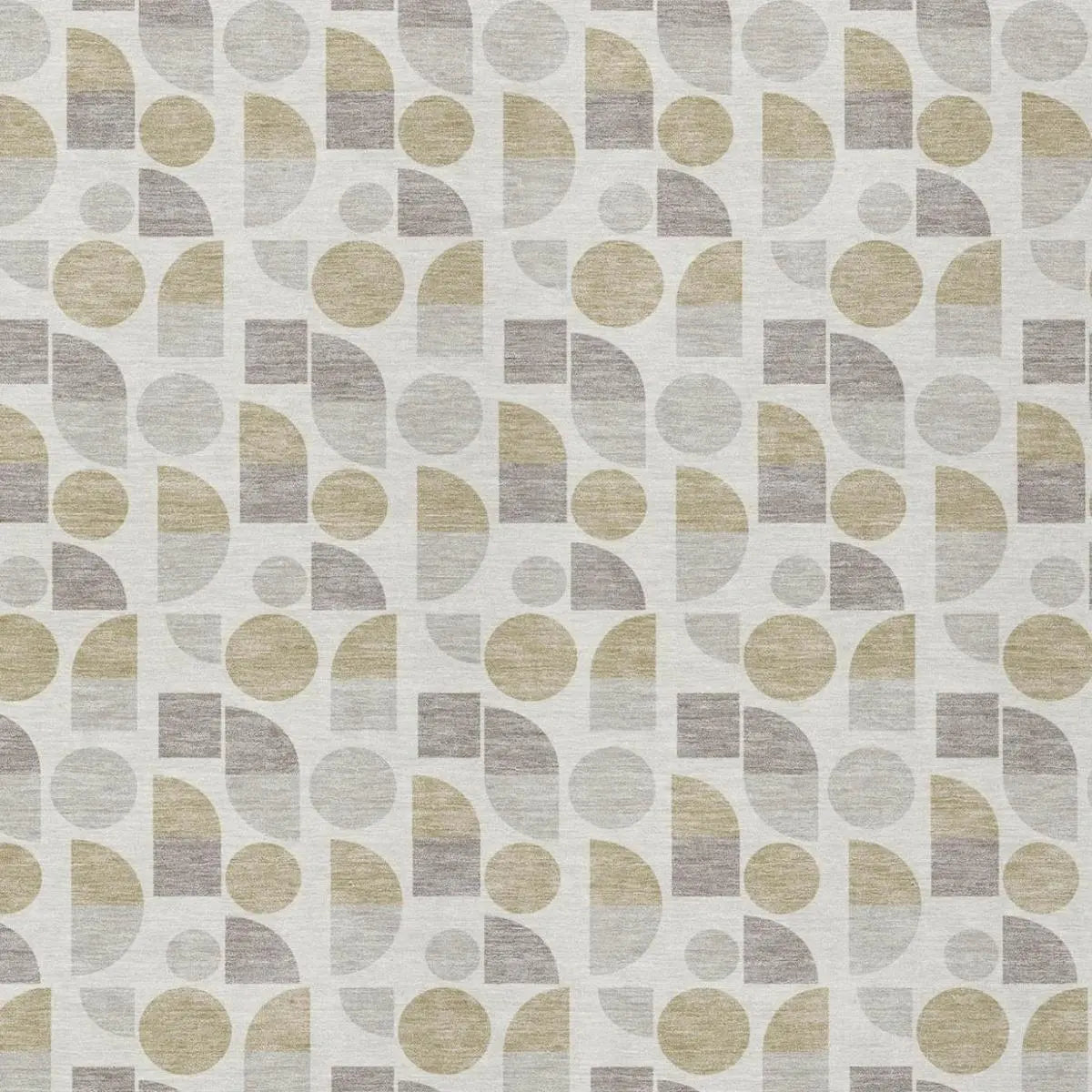 10' X 14' Ivory And Silver Geometric Washable Indoor Outdoor Area Rug Homeroots Outdoor