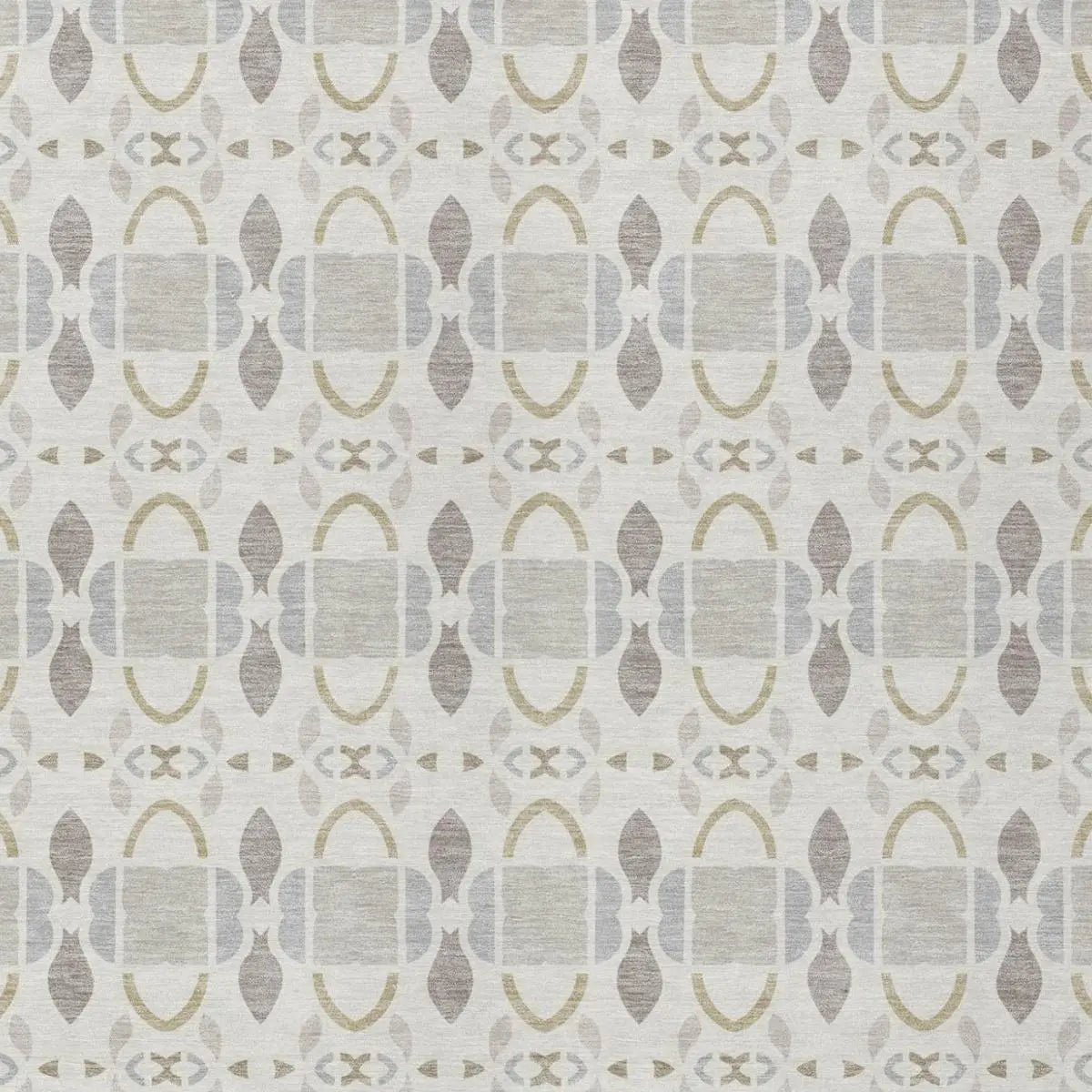 10' X 14' Ivory And Silver Striped Washable Indoor Outdoor Area Rug Homeroots Outdoor