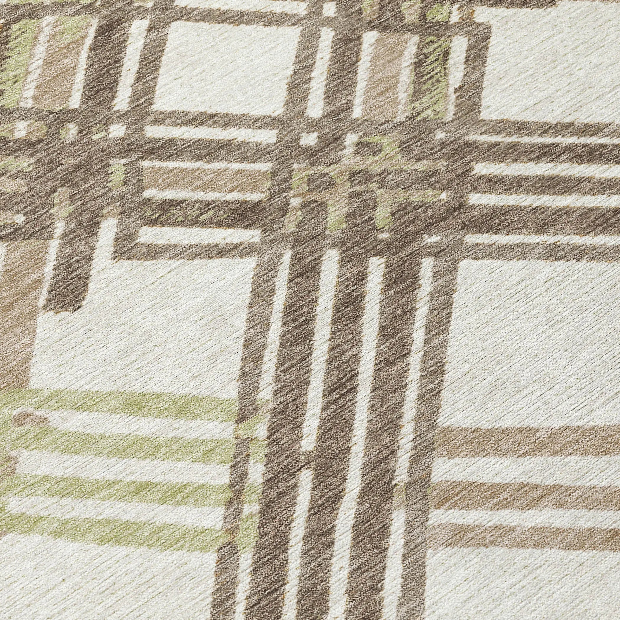 10' X 14' Ivory And Taupe Geometric Washable Indoor Outdoor Area Rug Homeroots Outdoor