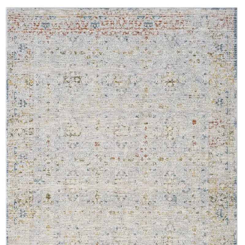 10' X 14' Ivory and Blue Floral Area Rug Homeroots Home Decor