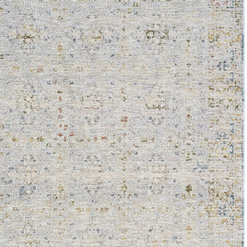 10' X 14' Ivory and Blue Floral Area Rug Homeroots Home Decor