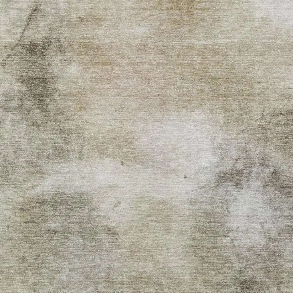 10' X 14' Khaki And Brown Abstract Washable Indoor Outdoor Area Rug Homeroots Outdoor
