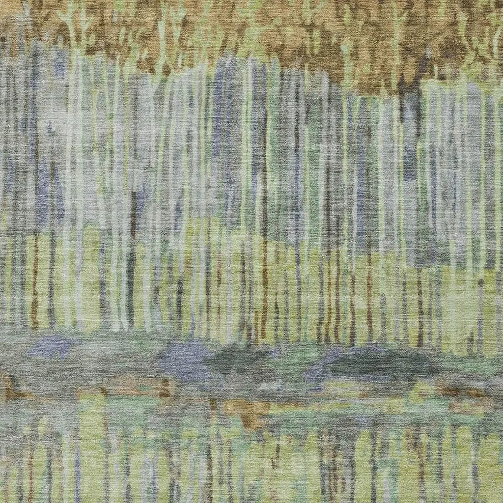 10' X 14' Khaki And Taupe Abstract Washable Indoor Outdoor Area Rug Homeroots Outdoor