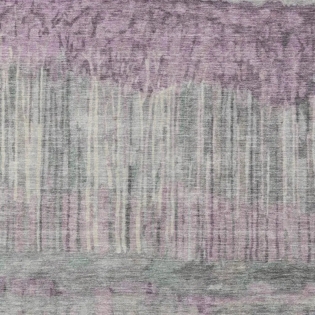 10' X 14' Lavender And Plum Abstract Washable Indoor Outdoor Area Rug Homeroots Outdoor