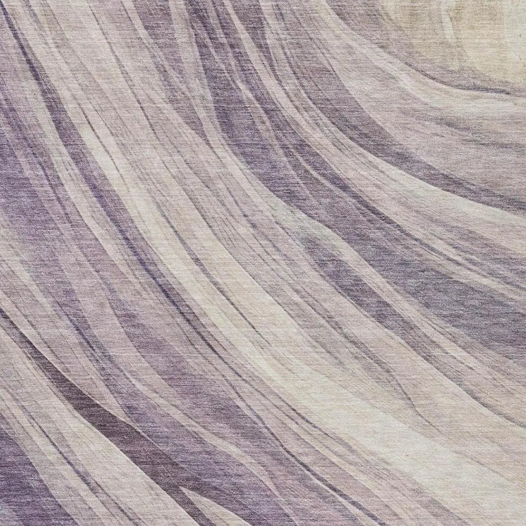 10' X 14' Lavender And Purple Abstract Washable Indoor Outdoor Area Rug Homeroots Outdoor