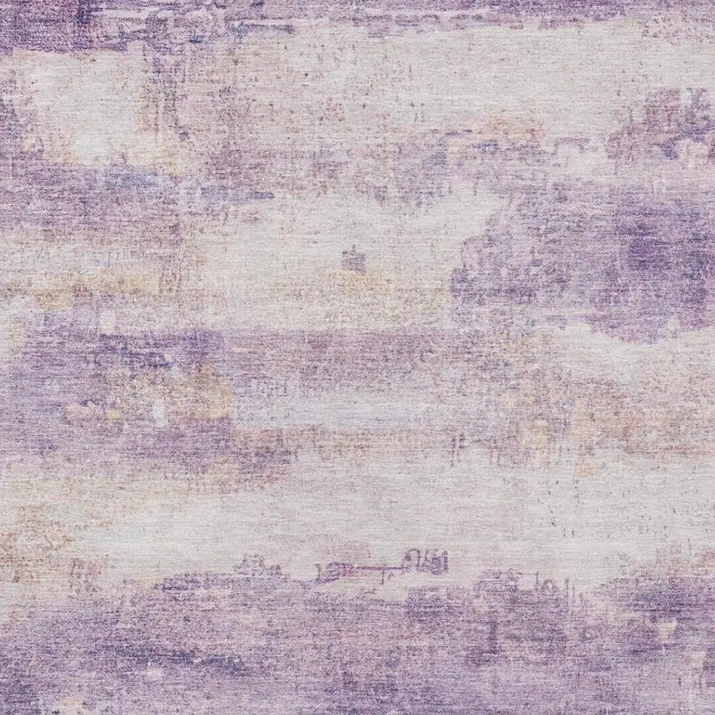 10' X 14' Lavender And Purple Abstract Washable Indoor Outdoor Area Rug Homeroots Outdoor