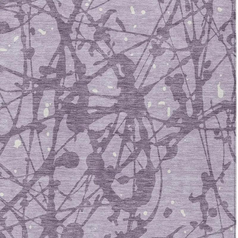 10' X 14' Lavender And Purple Abstract Washable Indoor Outdoor Area Rug Homeroots Outdoor