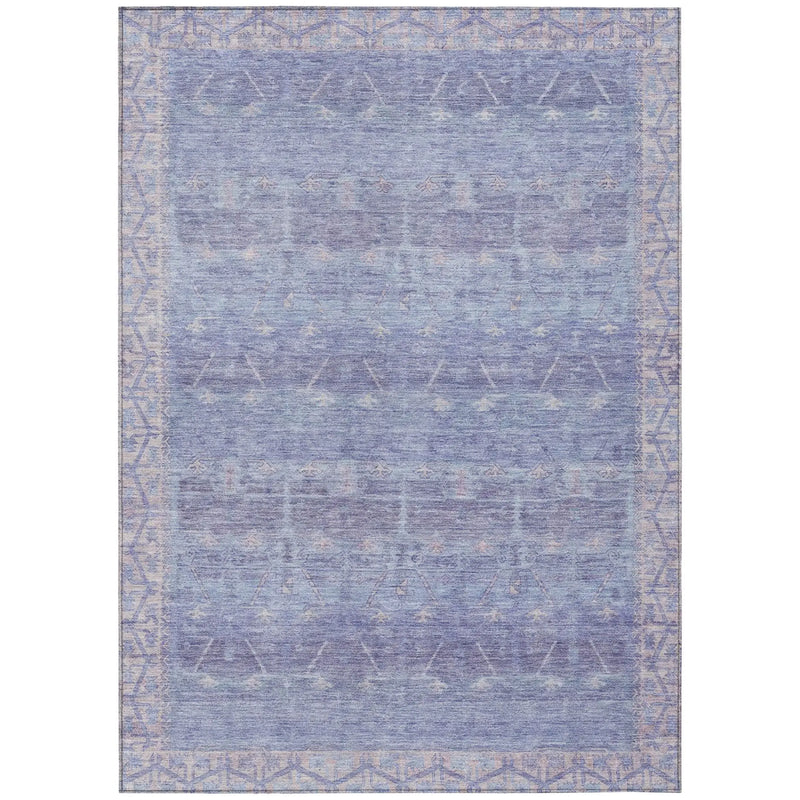10' X 14' Lavender And Purple Tribal Washable Indoor Outdoor Area Rug Homeroots Outdoor
