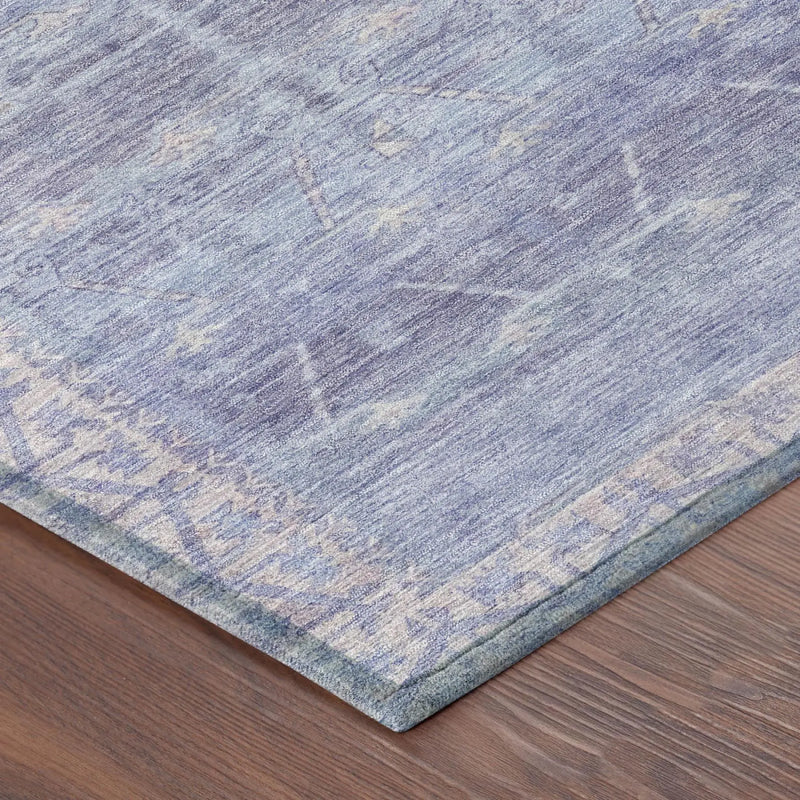 10' X 14' Lavender And Purple Tribal Washable Indoor Outdoor Area Rug Homeroots Outdoor