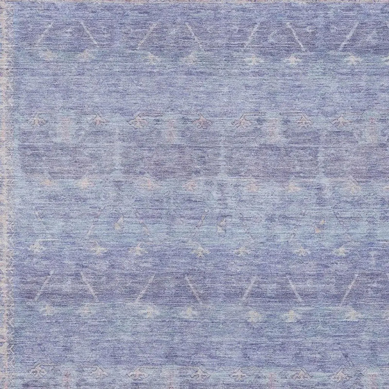 10' X 14' Lavender And Purple Tribal Washable Indoor Outdoor Area Rug Homeroots Outdoor
