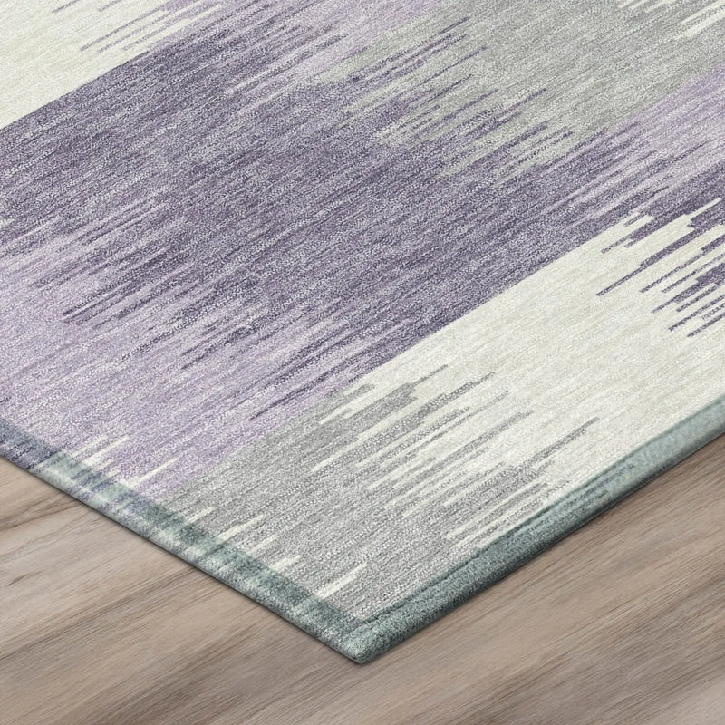 10' X 14' Lilac And Purple Geometric Washable Indoor Outdoor Area Rug Homeroots Outdoor