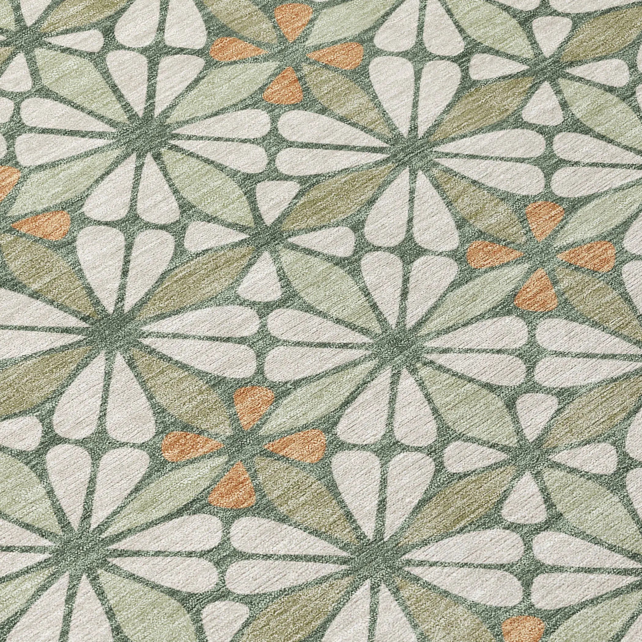 10' X 14' Linen And Beige Geometric Washable Indoor Outdoor Area Rug Homeroots Outdoor