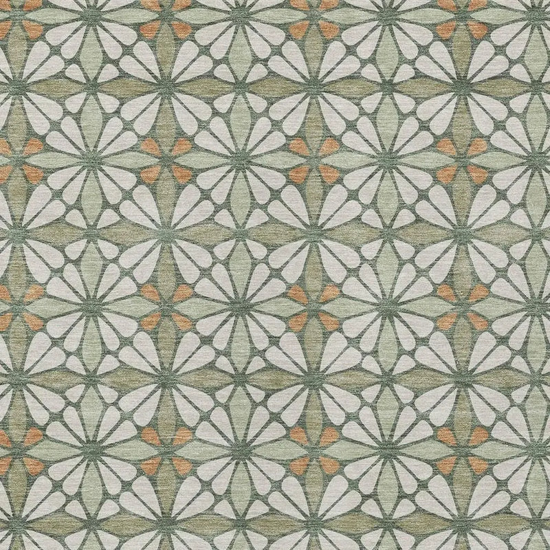10' X 14' Linen And Beige Geometric Washable Indoor Outdoor Area Rug Homeroots Outdoor
