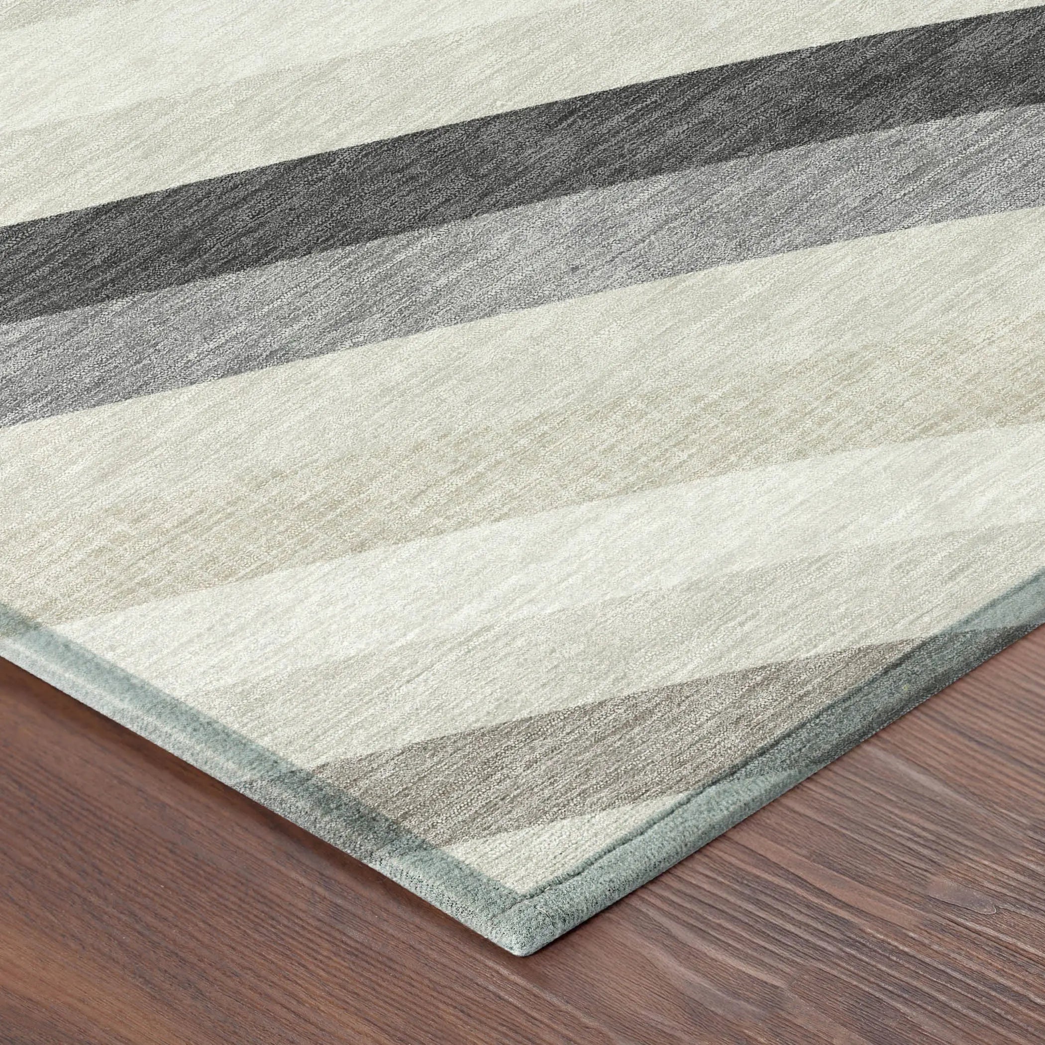 10' X 14' Linen And Ivory Abstract Washable Indoor Outdoor Area Rug Homeroots Outdoor