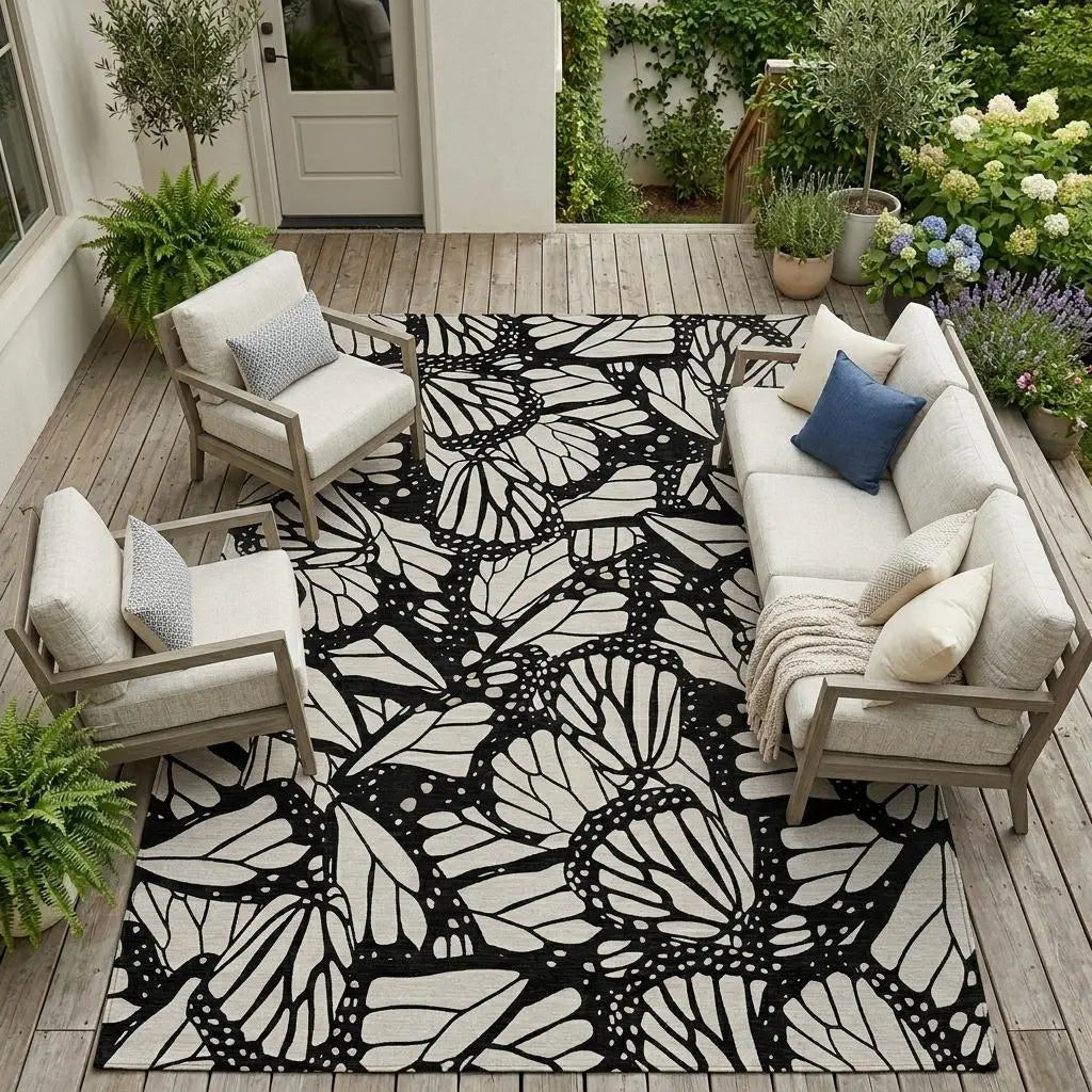 10' X 14' Linen And Ivory Animal Print Washable Indoor Outdoor Area Rug Homeroots Outdoor