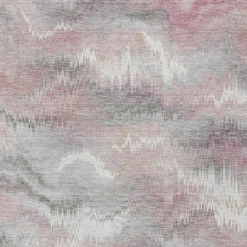 10' X 14' Mauve And Pink Abstract Washable Indoor Outdoor Area Rug Homeroots Outdoor