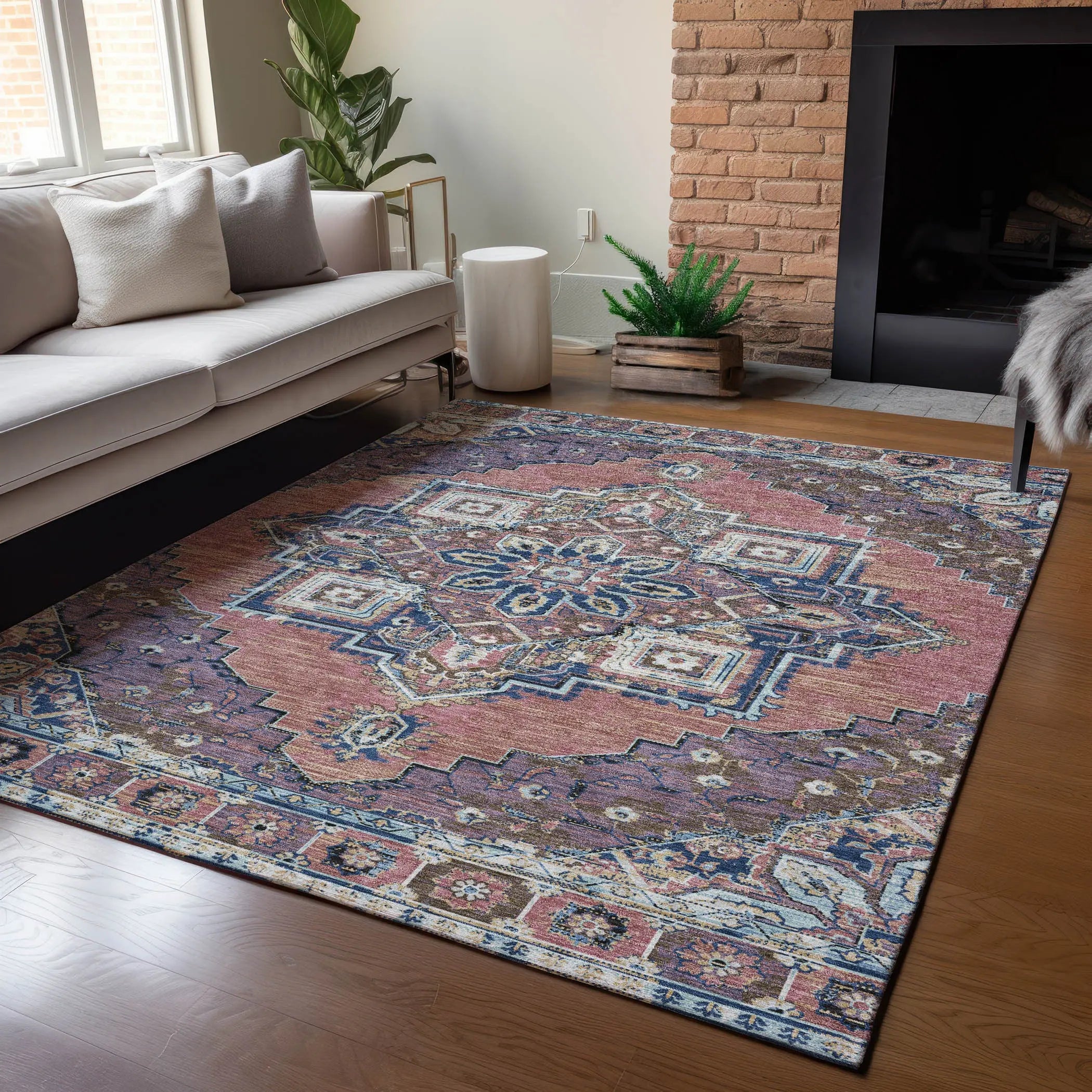 10' X 14' Merlot And Gold Oriental Washable Indoor Outdoor Area Rug Homeroots Outdoor