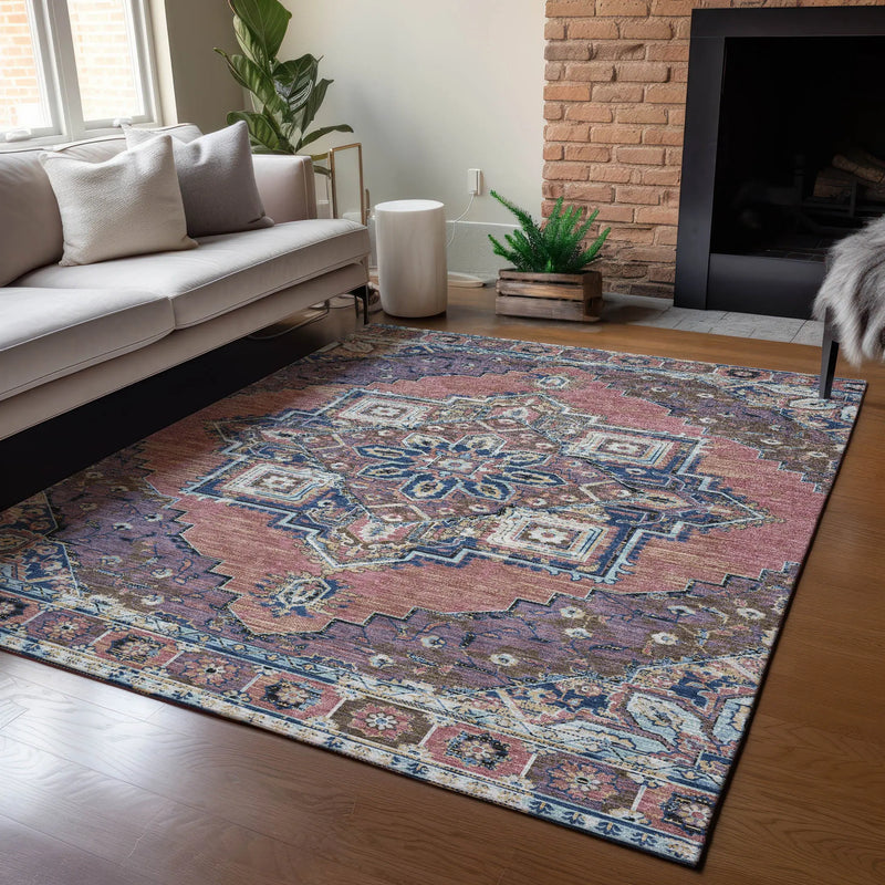 10' X 14' Merlot And Gold Oriental Washable Indoor Outdoor Area Rug Homeroots Outdoor