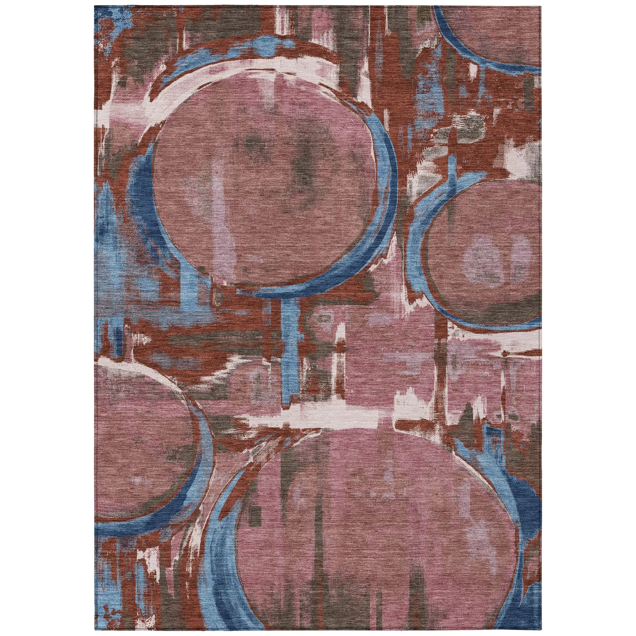 10' X 14' Merlot And Red Abstract Washable Indoor Outdoor Area Rug Homeroots Outdoor
