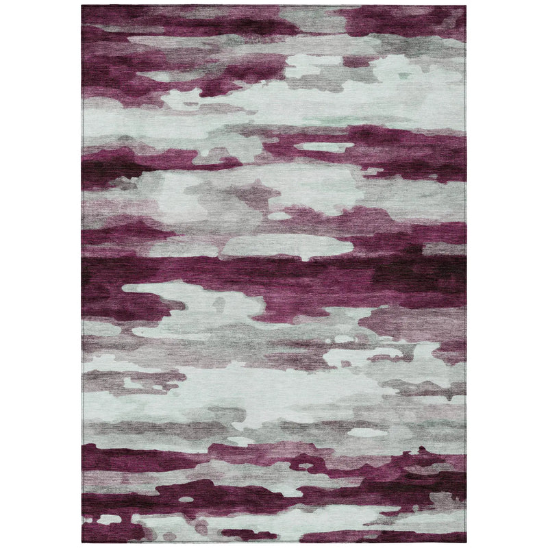 10' X 14' Merlot And Red Abstract Washable Indoor Outdoor Area Rug Homeroots Outdoor