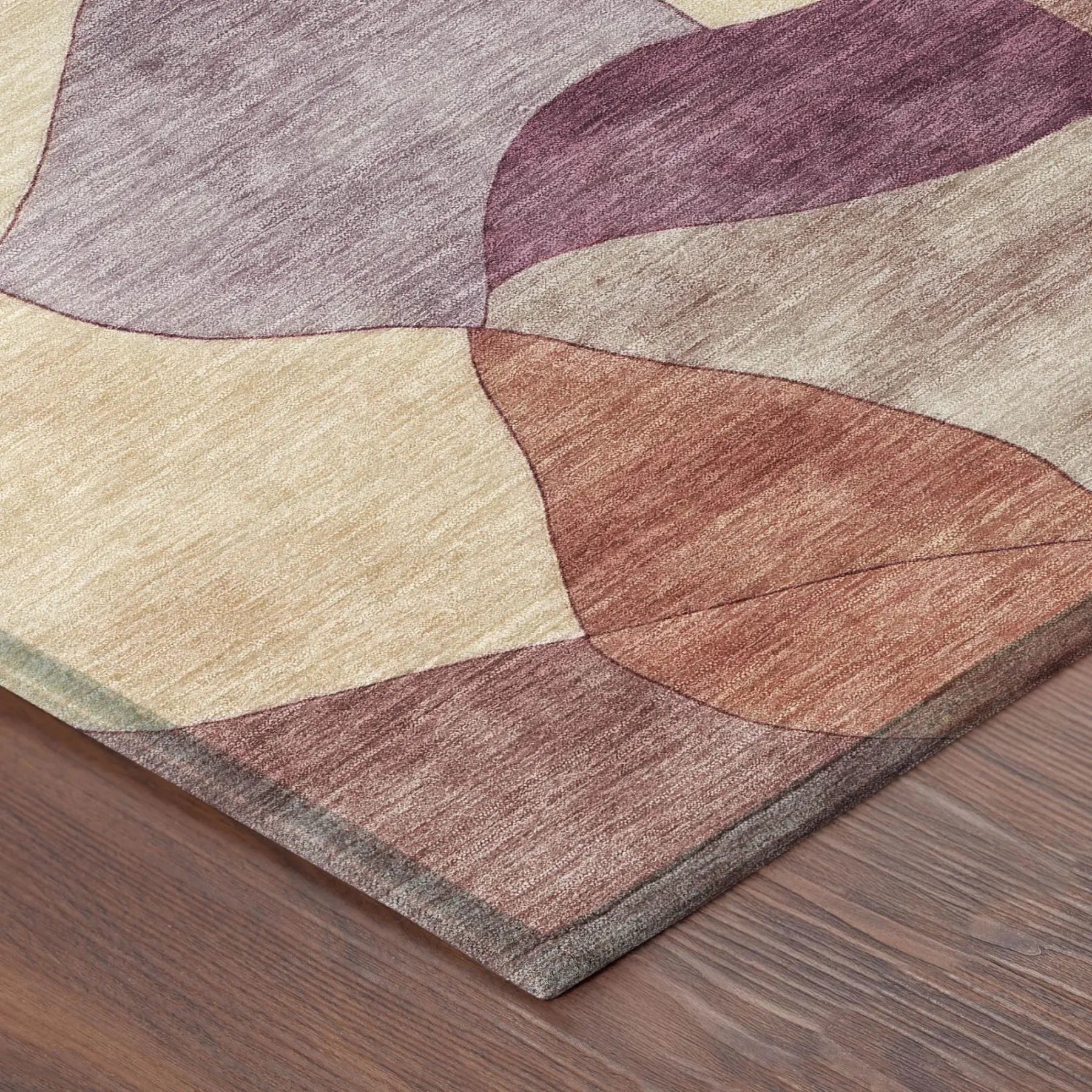 10' X 14' Merlot And Red Abstract Washable Indoor Outdoor Area Rug Homeroots Outdoor
