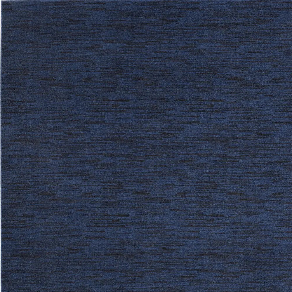 10' X 14' Midnight Blue Stain Resistant Indoor Outdoor Area Rug Homeroots Outdoor