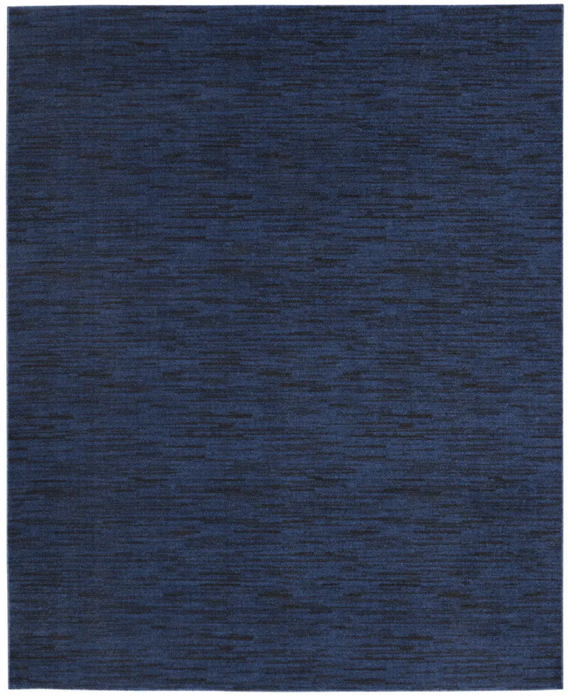 10' X 14' Midnight Blue Stain Resistant Indoor Outdoor Area Rug Homeroots Outdoor