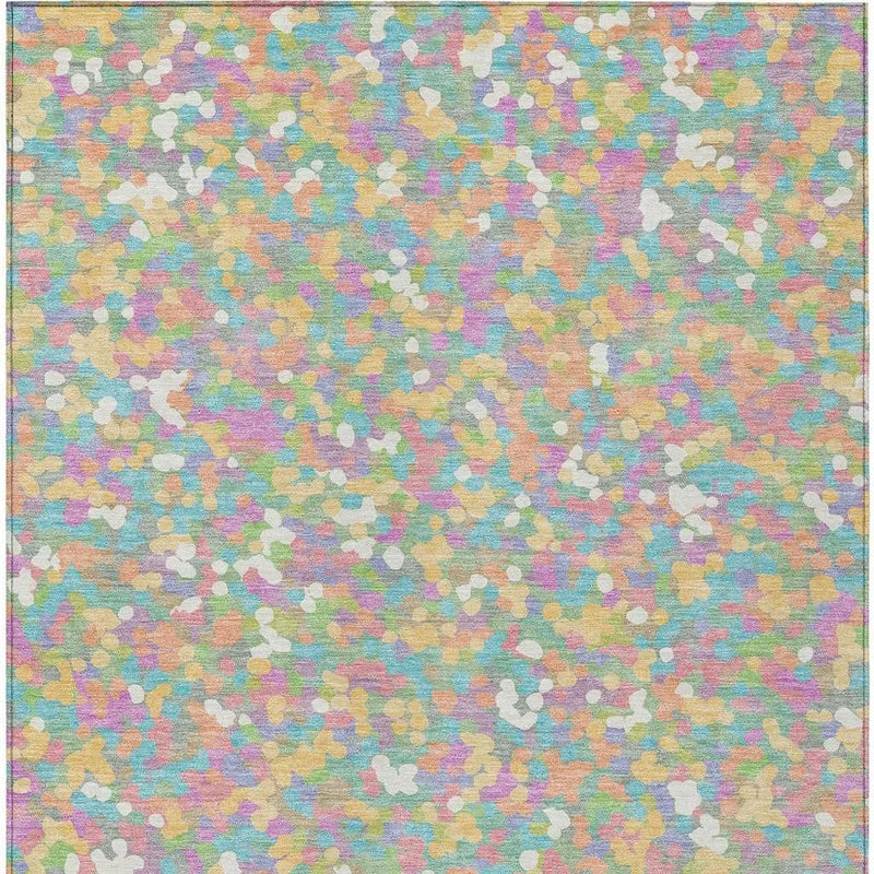 10' X 14' Mint Green And Ivory Geometric Washable Indoor Outdoor Area Rug Homeroots Outdoor