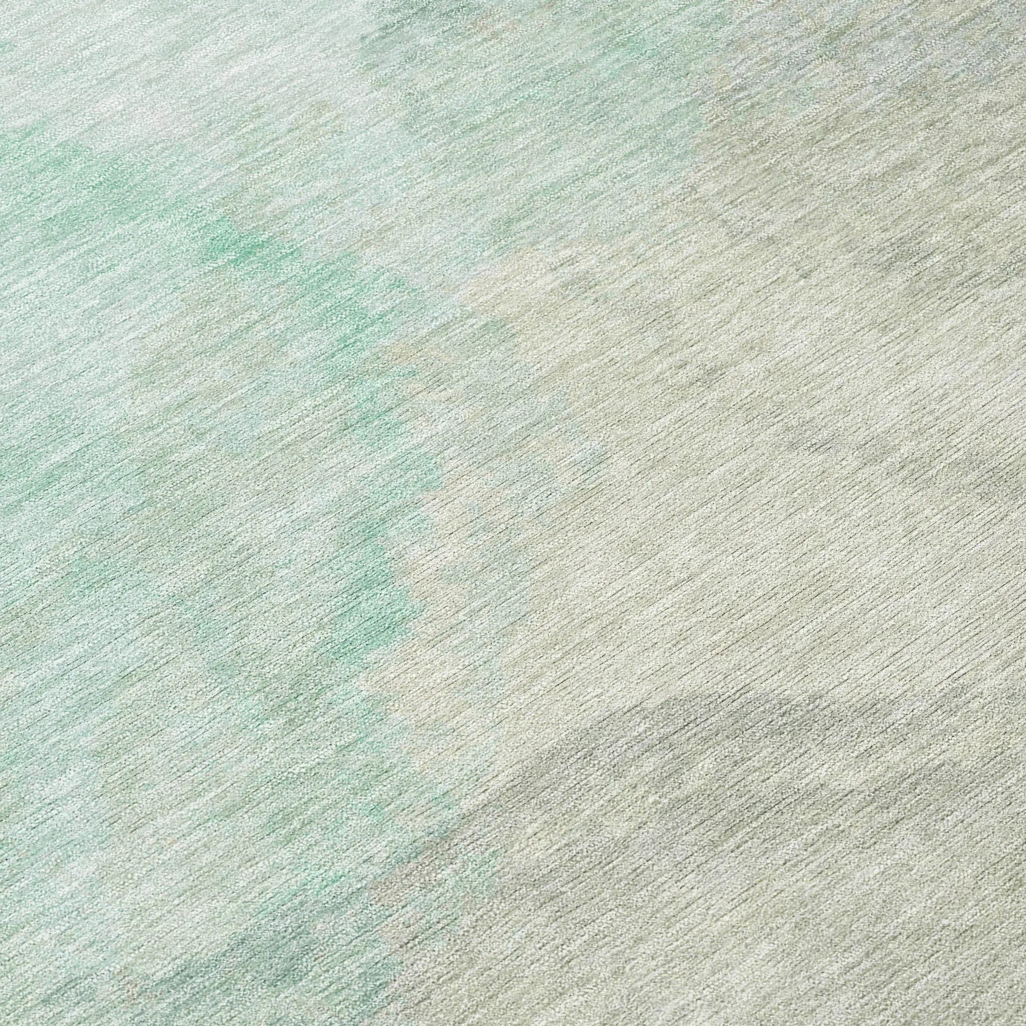 10' X 14' Mint Green And Teal Blue Abstract Washable Indoor Outdoor Area Rug Homeroots Outdoor