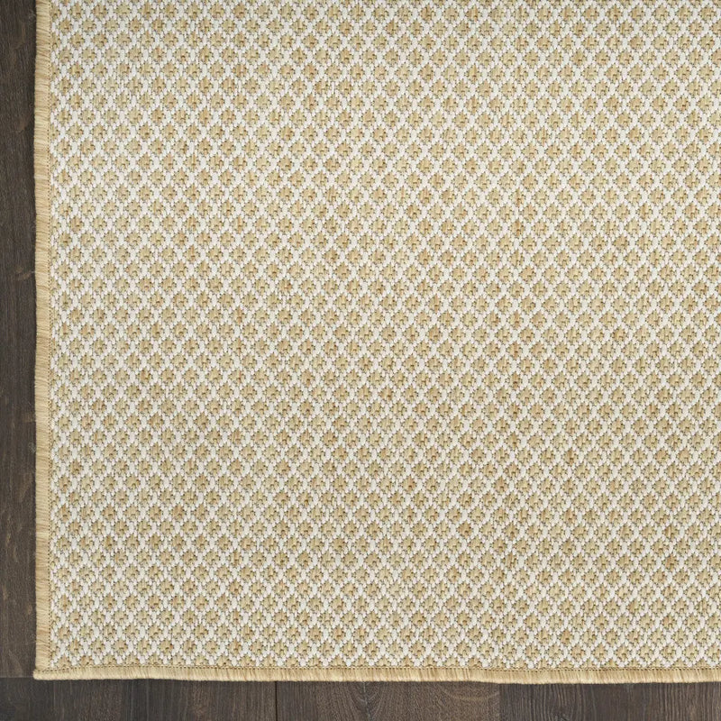 10' X 14' Natural Geometric Indoor Outdoor Area Rug Homeroots Outdoor