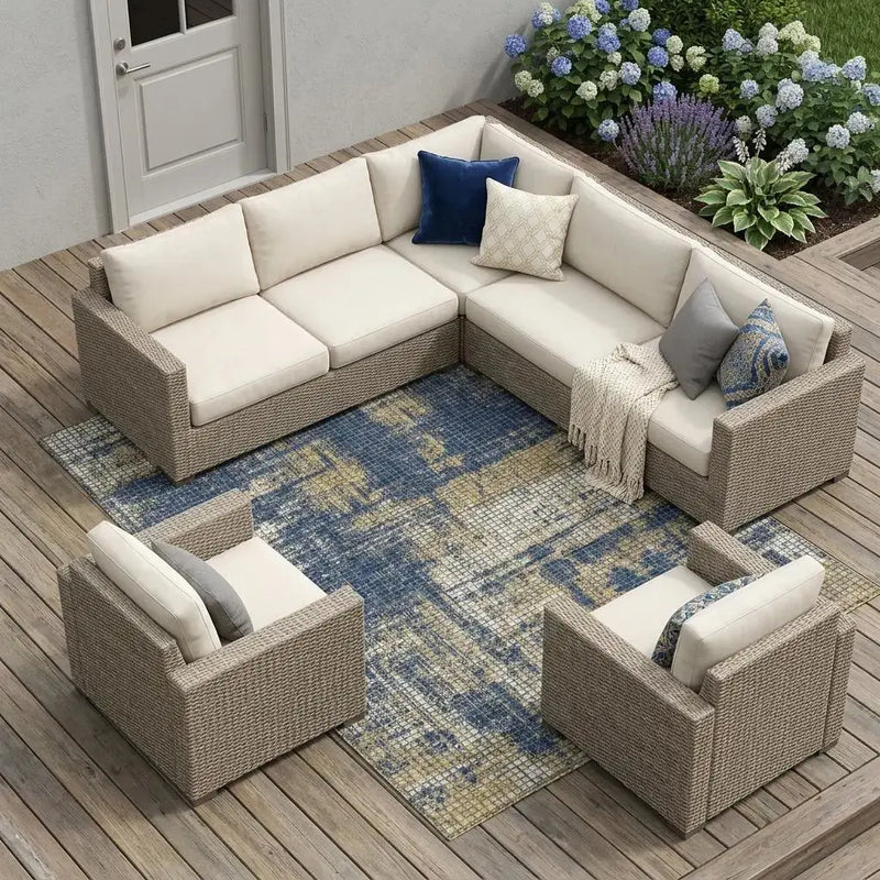 10' X 14' Navy Blue And Blue Abstract Washable Indoor Outdoor Area Rug Homeroots Outdoor