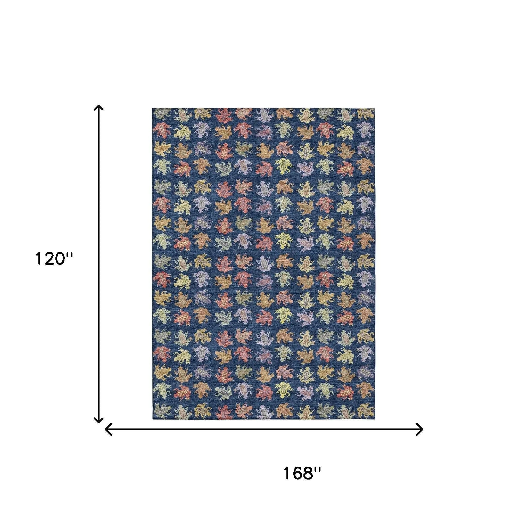 10' X 14' Navy Blue And Blue Geometric Washable Indoor Outdoor Area Rug Homeroots Outdoor