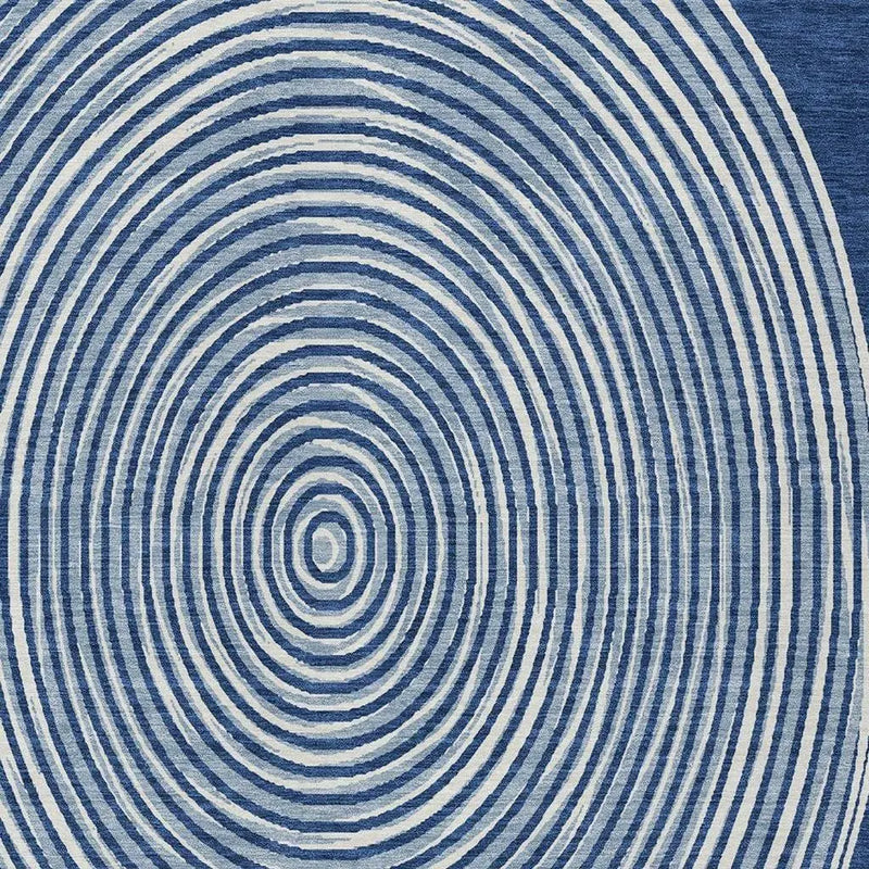 10' X 14' Navy Blue And Ivory Geometric Washable Indoor Outdoor Area Rug Homeroots Outdoor