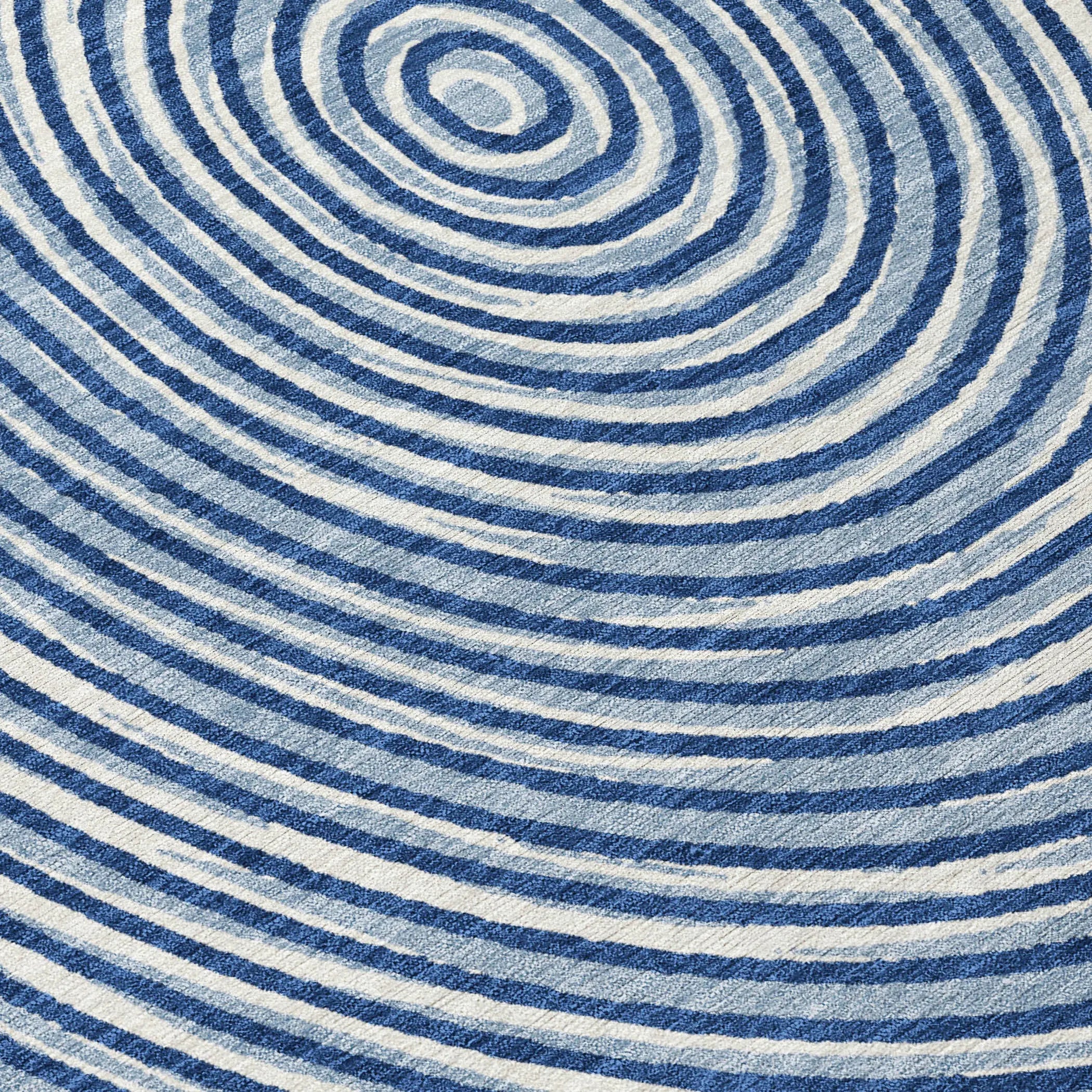 10' X 14' Navy Blue And Ivory Geometric Washable Indoor Outdoor Area Rug Homeroots Outdoor